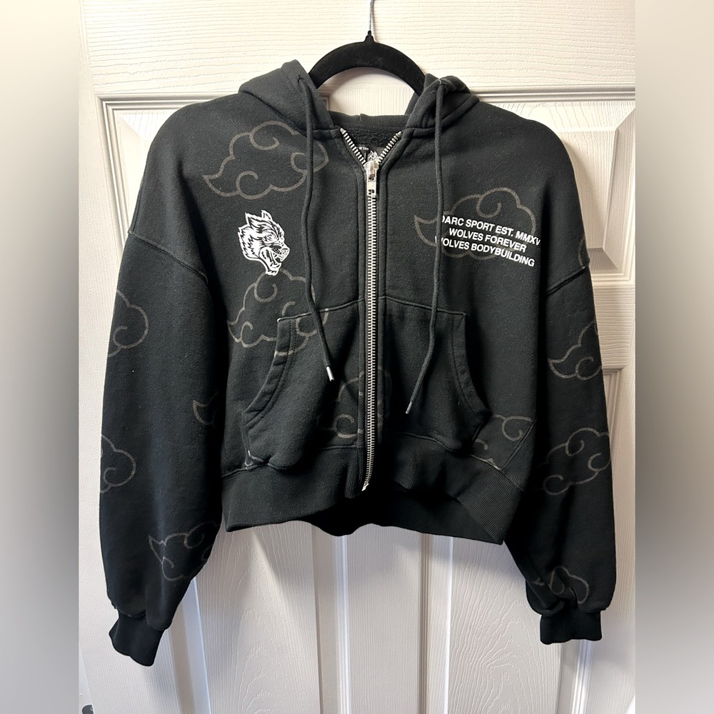 Float On “Sage” (Cropped) Zip Hoodie.
